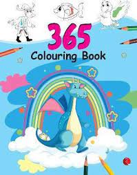 365 COLOURING BOOK Paint And Draw With 365 Big Pictures