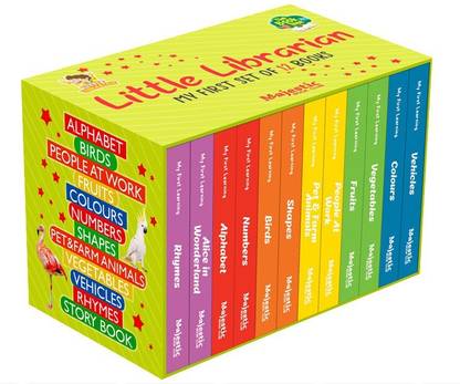 My First Learning Little Library, Set Of 12 Board Books  - Preschool, And Giftset For Kids  (Hardcover, unknown)