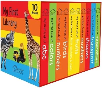 My First Library: Boxset of 10 Board Books for Kids By Miss & Chief  (English, Poster, Wonder House Books)