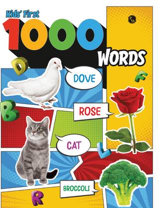 First 1000 Words Book For Kids- Picture Book for 1 to 6 Year Old | 50+ Topics  - Kid's alphabet ABC book with 1 Disc  (English, Paperback, Arora Parul)